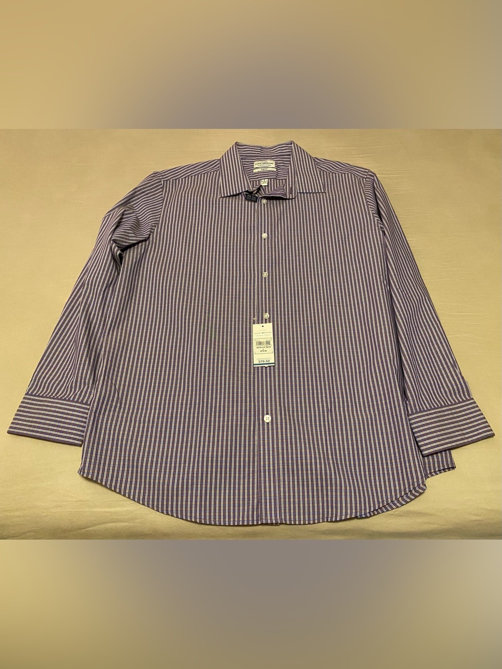Lucky Brand Slim Fit Dress Shirt Size Large 16-16 1/2 32/33 NWOT